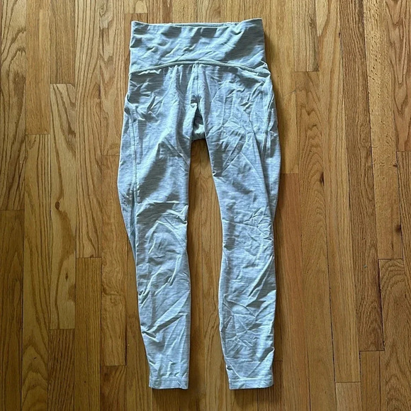 Lululemon sz 6 Train Times 7/8 Pant *25" We Are From Space Ice Grey Alpine White - Picture 4 of 13